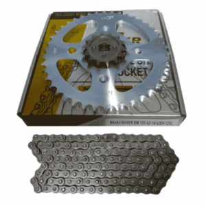 Kit Lazer Corona + Piñon + Cadena Bajaj Boxer BM 150 42-14/428H-124L