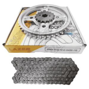 Kit Lazer Corona + Piñon + Cadena Honda 150 Titan 43-16/428H-118L