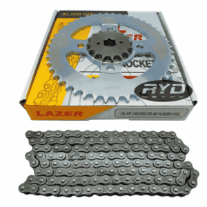Kit Lazer Corona + Piñon + Cadena Zanella ZR 150-200-250 46-16/428H-130L